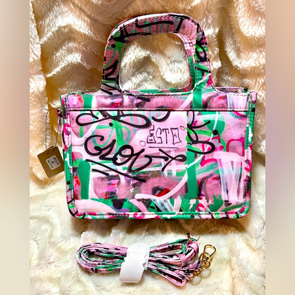 3 AM FOREVER GRAFFITI HANDBAG CROSSBODY NWT